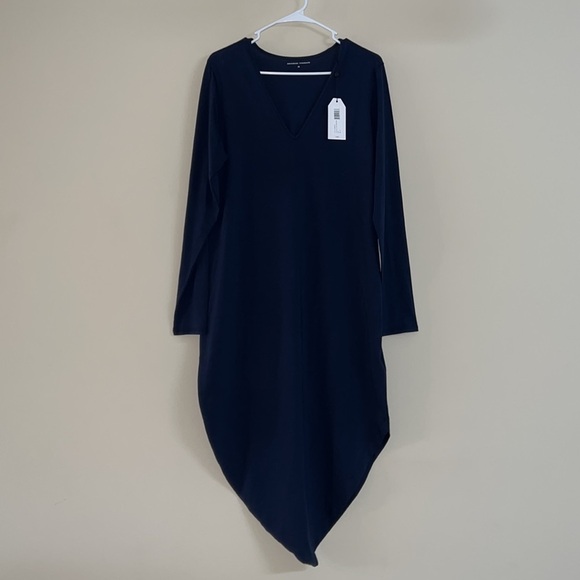 NWT Universal Standard Iconic Long Sleeve V Neck Geneva Dress Navy - Picture 3 of 11